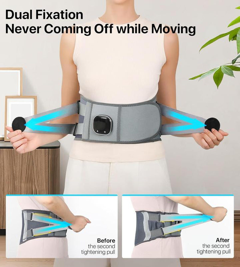 Alljoy Heated Lumbar Support Belt – Adjustable, Cordless & Portable Massager