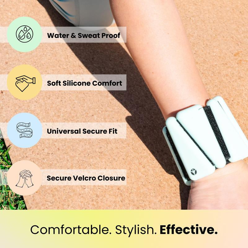 Omweights - Wrist and Ankle Weights for Women and Men | Elevate Your Workouts with Weighed Bangles | Cardio, Yoga, and Pilates Ankle Weights for Women and Men | Adjustable Leg and Arm Weights 1Lb Each (Ancient Adventure)