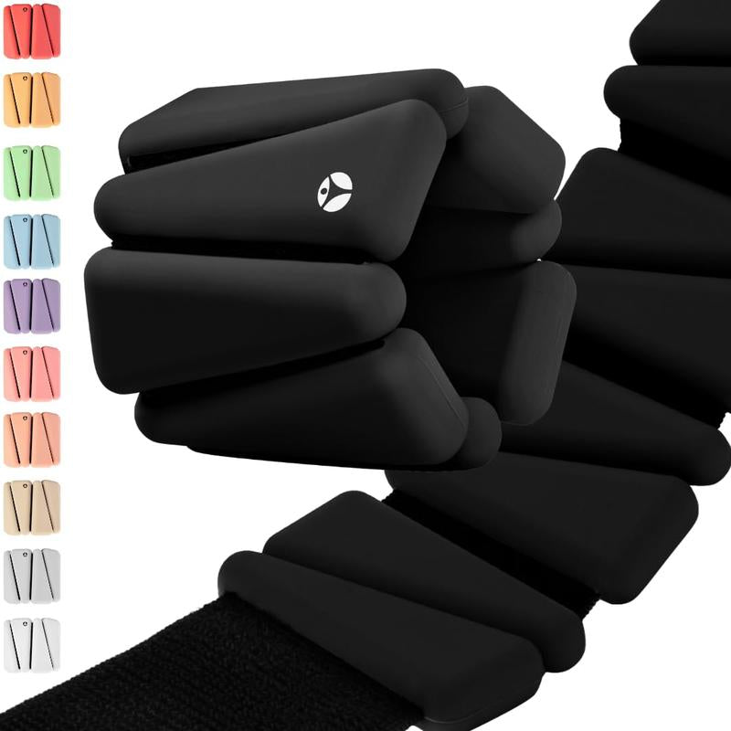 Omweights - Wrist and Ankle Weights for Women and Men | Elevate Your Workouts with Weighed Bangles | Cardio, Yoga, and Pilates Ankle Weights for Women and Men | Adjustable Leg and Arm Weights 1Lb Each (Ancient Adventure)