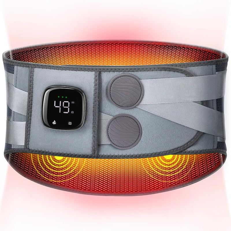 Alljoy Heated Lumbar Support Belt – Adjustable, Cordless & Portable Massager