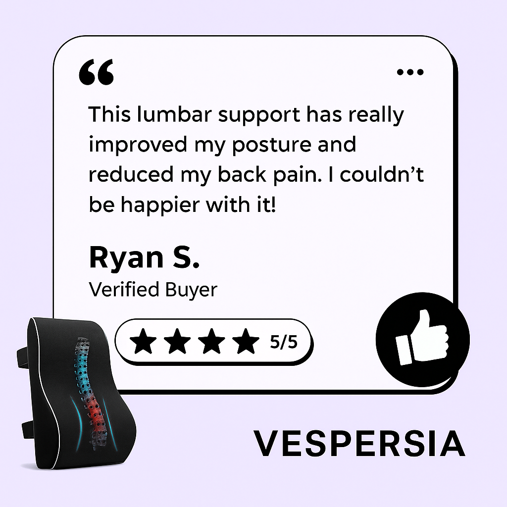 Memory Foam Lumbar Support Pillow