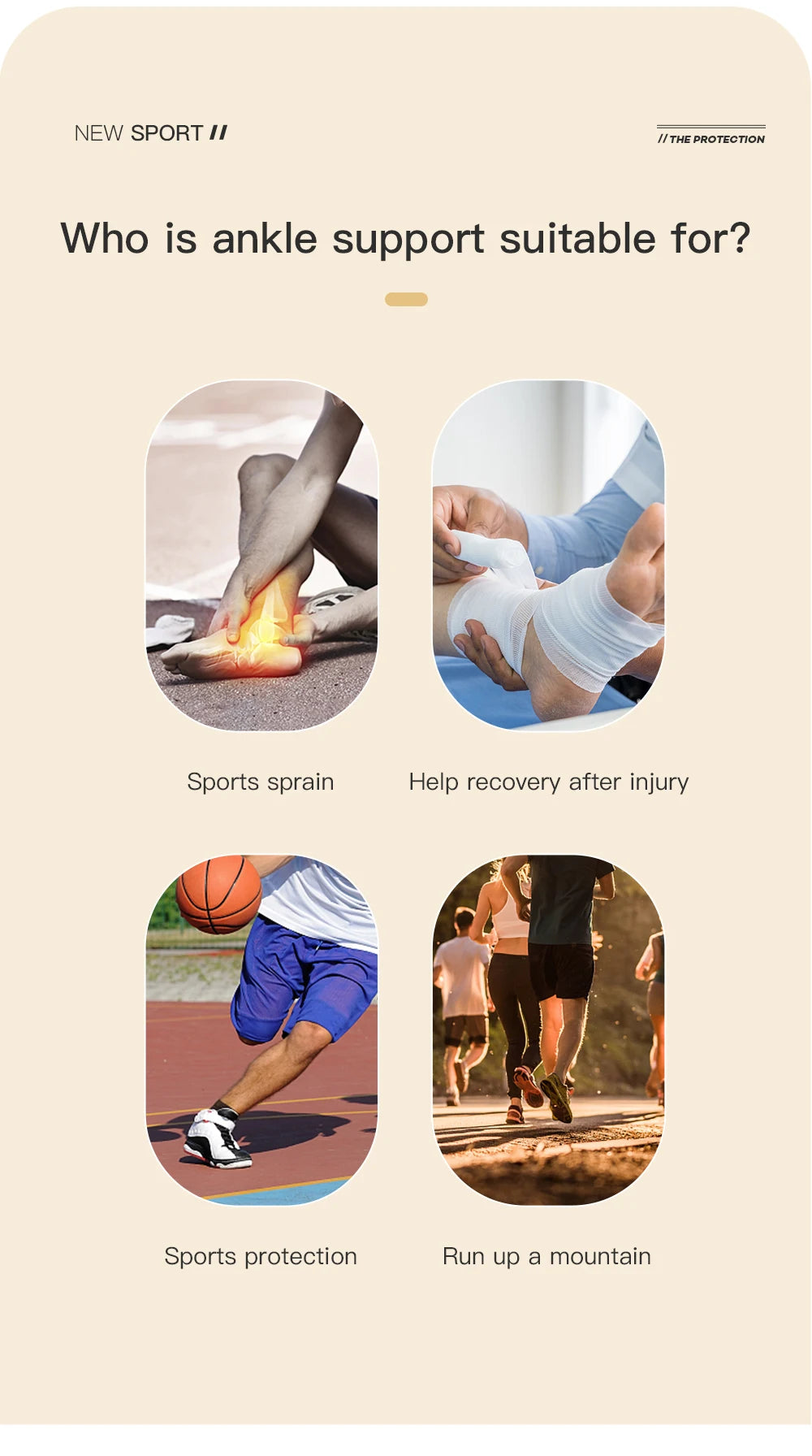 Copper Fiber Ankle Support