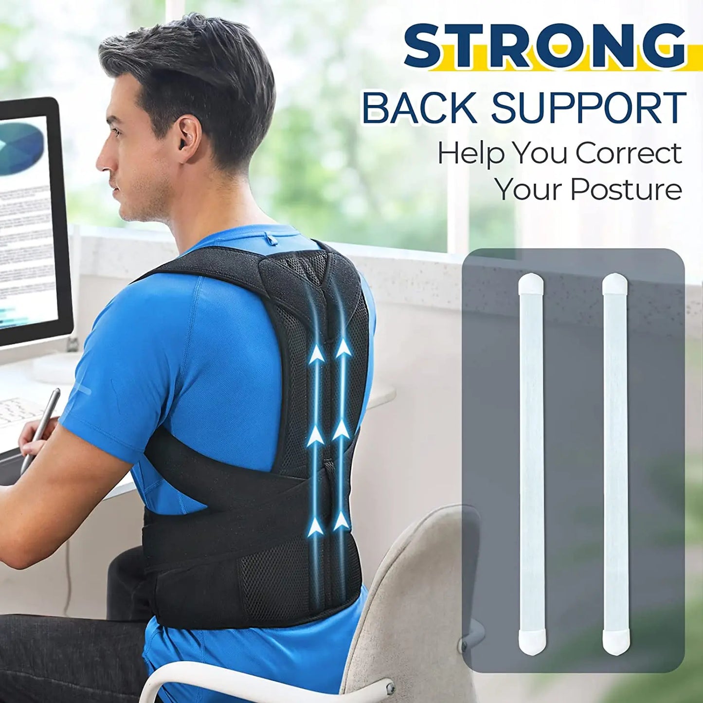 Upper Back Posture Corrector – Straighten Back & Shoulders