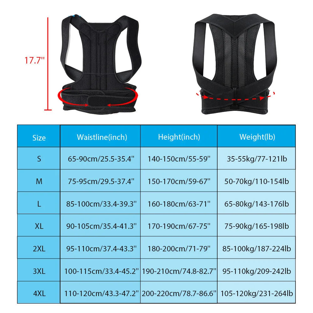 Upper Back Posture Corrector – Straighten Back & Shoulders