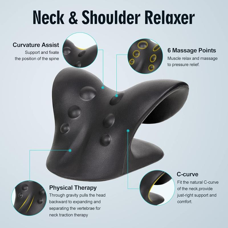 Neck Hump Corrector, Neck and Shoulder Relaxer for Pain Relief, Ergonomic Neck Pillow, Cervical Spine Alignment, Neck Curve Corrector