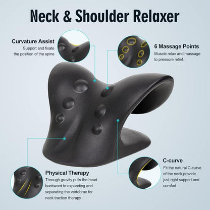 Neck Hump Corrector, Neck and Shoulder Relaxer for Pain Relief, Ergonomic Neck Pillow, Cervical Spine Alignment, Neck Curve Corrector