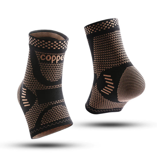 Adjustable Compression Copper Fiber Ankle Support, Suitable for Men and Women, Running, Hiking, Basketball, Ankle Support, Sport